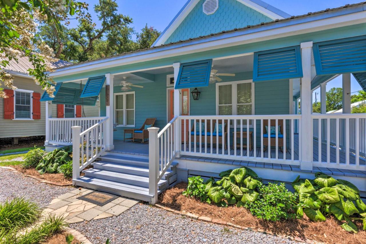 Cottage With Porch - 3 Min Walk To Bay St Louis Bay St. Louis Bagian luar foto